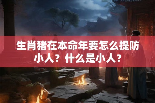 生肖猪在本命年要怎么提防小人？什么是小人？