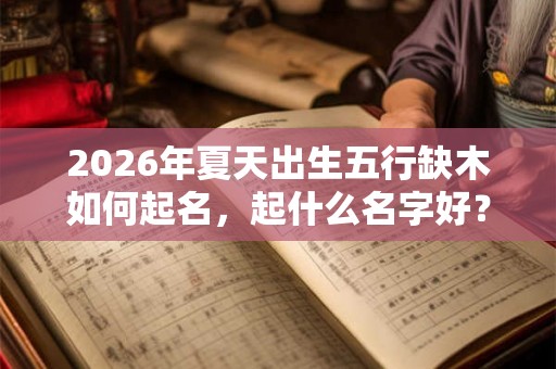 2026年夏天出生五行缺木如何起名，起什么名字好？