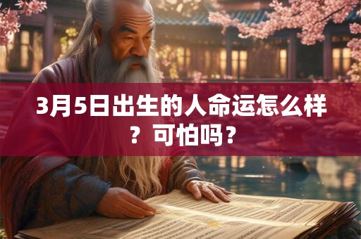 3月5日出生的人命运怎么样？可怕吗？