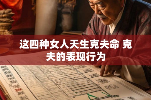 这四种女人天生克夫命 克夫的表现行为 这四种女人天生克夫命 克夫的表现行为