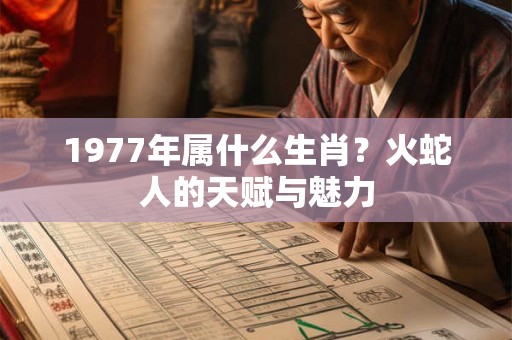 1977年属什么生肖?火蛇人的天赋与魅力 1977年属什么生肖?火蛇人的天赋与魅力