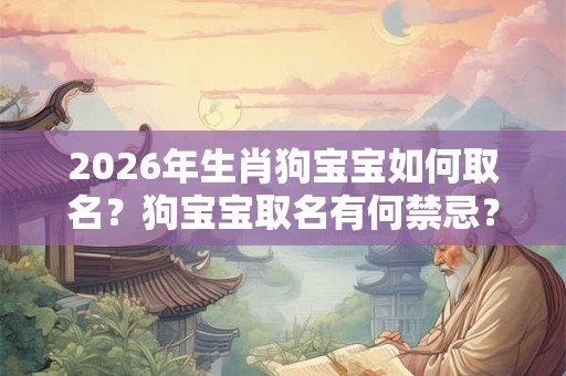 2026年生肖狗宝宝如何取名？狗宝宝取名有何禁忌？