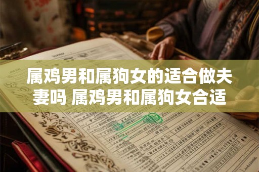 属鸡男和属狗女的适合做夫妻吗 属鸡男和属狗女合适吗