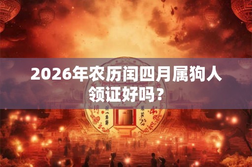 2026年农历闰四月属狗人领证好吗？