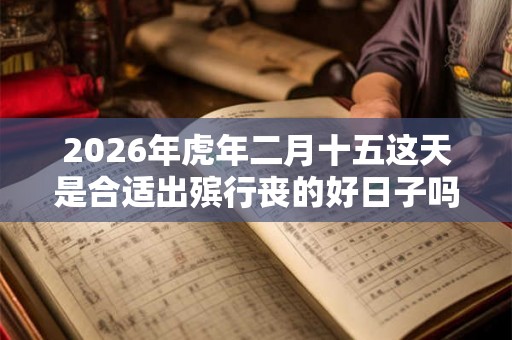 2026年虎年二月十五这天是合适出殡行丧的好日子吗？