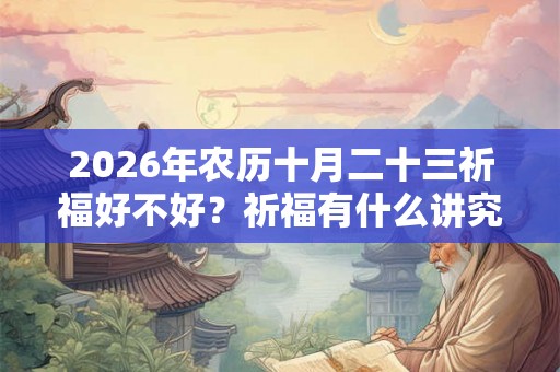 2026年农历十月二十三祈福好不好？祈福有什么讲究？