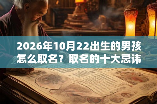 2026年10月22出生的男孩怎么取名？取名的十大忌讳