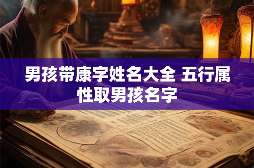 男孩带康字姓名大全 五行属性取男孩名字
