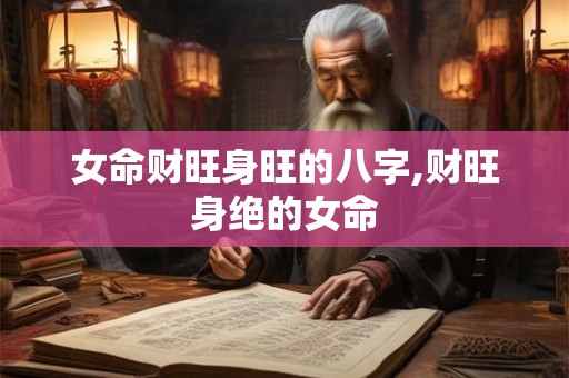 女命财旺身旺的八字,财旺身绝的女命