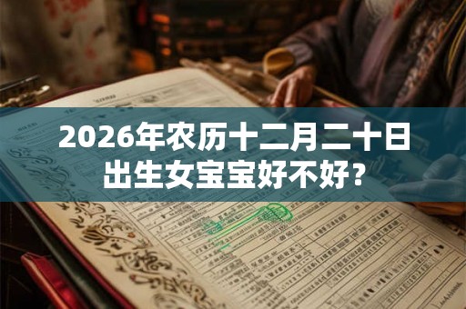 2026年农历十二月二十日出生女宝宝好不好？