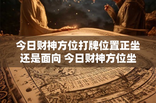 今日财神方位打牌位置正坐还是面向 今日财神方位坐正还斜 今日财神方位打牌位置正坐还是面向 今日财神方位坐正还斜