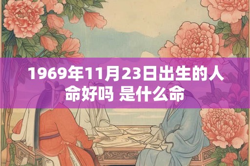 1969年11月23日出生的人命好吗 是什么命 1969年11月23日出生的人命好吗 是什么命