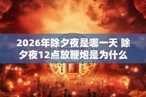 2026年除夕夜是哪一天 除夕夜12点放鞭炮是为什么