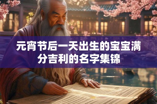元宵节后一天出生的宝宝满分吉利的名字集锦 元宵节后一天出生的宝宝满分吉利的名字集锦