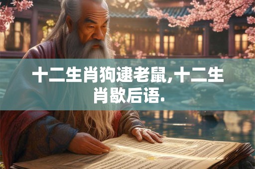 十二生肖狗逮老鼠,十二生肖歇后语.