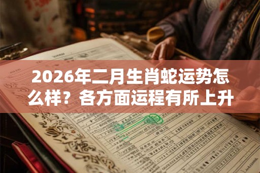 2026年二月生肖蛇运势怎么样？各方面运程有所上升