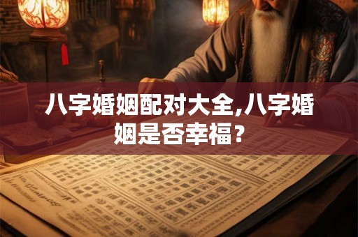 八字婚姻配对大全,八字婚姻是否幸福? 八字婚姻配对大全,八字婚姻是否幸福?