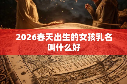 2026春天出生的女孩乳名叫什么好 2026春天出生的女孩乳名叫什么好