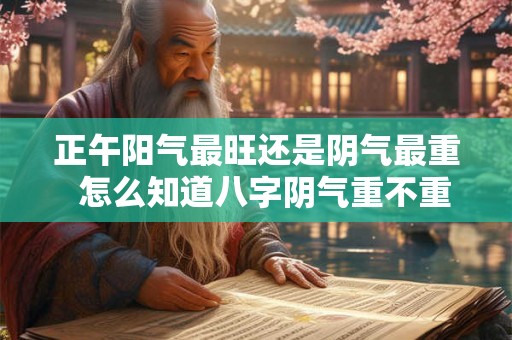 正午阳气最旺还是阴气最重  怎么知道八字阴气重不重