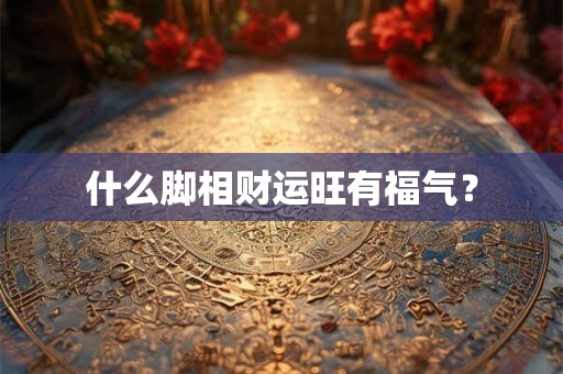 什么脚相财运旺有福气? 什么脚相财运旺有福气?