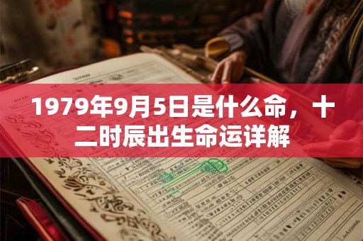 1979年9月5日是什么命，十二时辰出生命运详解