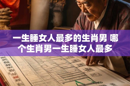 一生睡女人最多的生肖男 哪个生肖男一生睡女人最多
