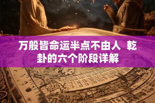 万般皆命运半点不由人  乾卦的六个阶段详解