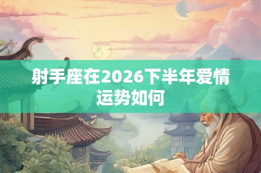 射手座在2026下半年爱情运势如何 射手座在2026下半年爱情运势如何