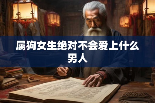 属狗女生绝对不会爱上什么男人