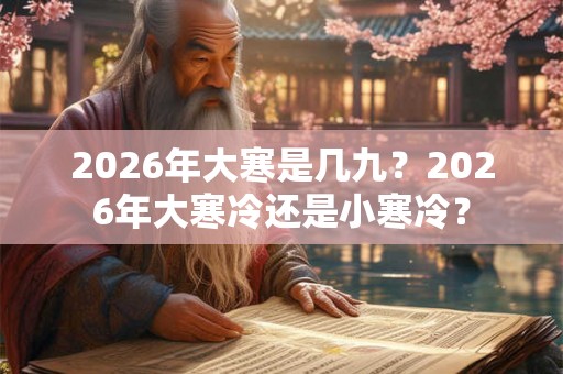 2026年大寒是几九？2026年大寒冷还是小寒冷？