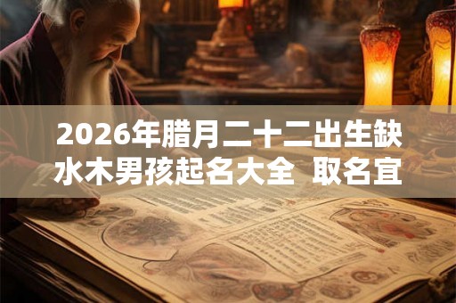 2026年腊月二十二出生缺水木男孩起名大全  取名宜用字