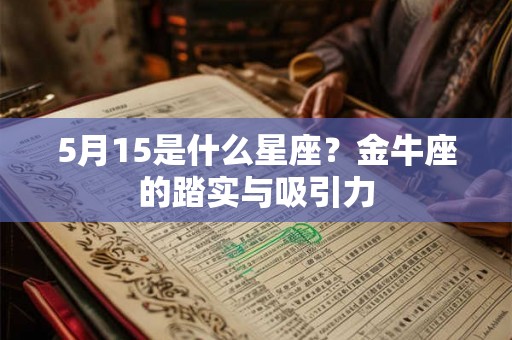 5月15是什么星座？金牛座的踏实与吸引力