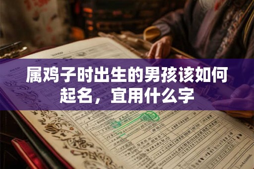 属鸡子时出生的男孩该如何起名，宜用什么字