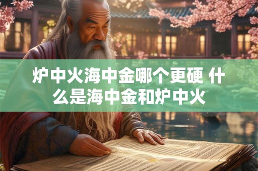 炉中火海中金哪个更硬 什么是海中金和炉中火 炉中火海中金哪个更硬 什么是海中金和炉中火