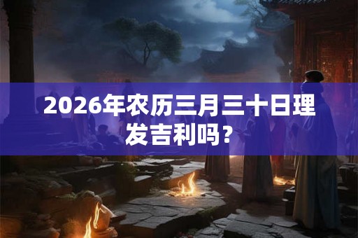 2026年农历三月三十日理发吉利吗？