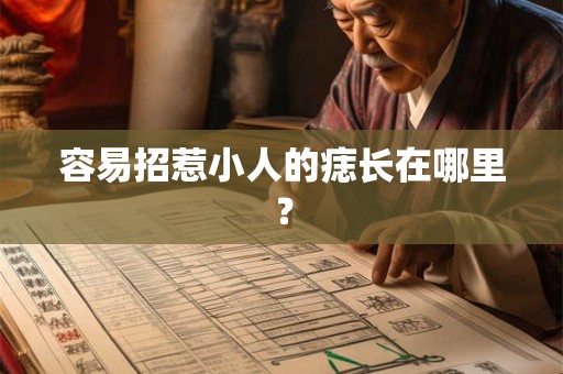 容易招惹小人的痣长在哪里？