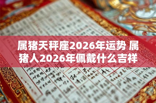 属猪天秤座2026年运势 属猪人2026年佩戴什么吉祥物