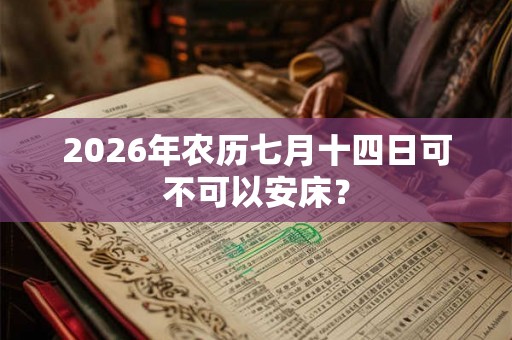 2026年农历七月十四日可不可以安床？