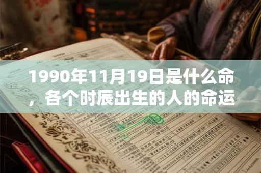 1990年11月19日是什么命，各个时辰出生的人的命运