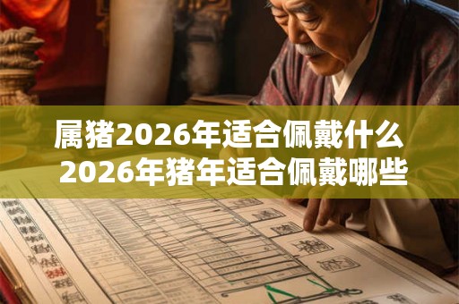 属猪2026年适合佩戴什么 2026年猪年适合佩戴哪些首饰