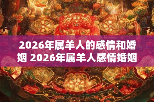 2026年属羊人的感情和婚姻 2026年属羊人感情婚姻如何