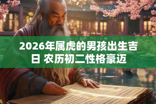 2026年属虎的男孩出生吉日 农历初二性格豪迈
