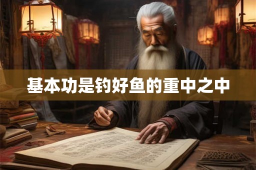 基本功是钓好鱼的重中之中 基本功是钓好鱼的重中之中
