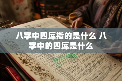 八字中四库指的是什么 八字中的四库是什么 八字中四库指的是什么 八字中的四库是什么