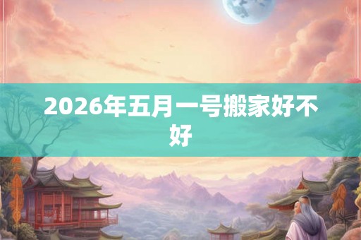 2026年五月一号搬家好不好