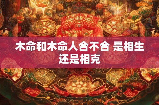 木命和木命人合不合 是相生还是相克 木命和木命人合不合 是相生还是相克