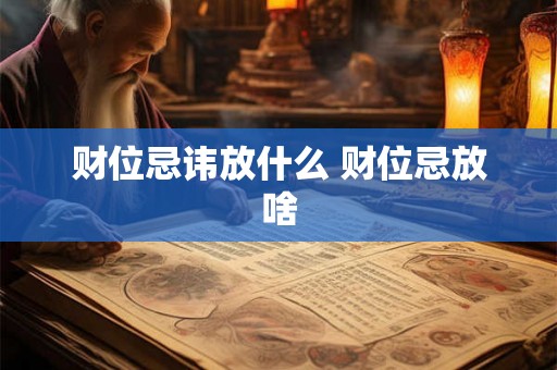 财位忌讳放什么 财位忌放啥