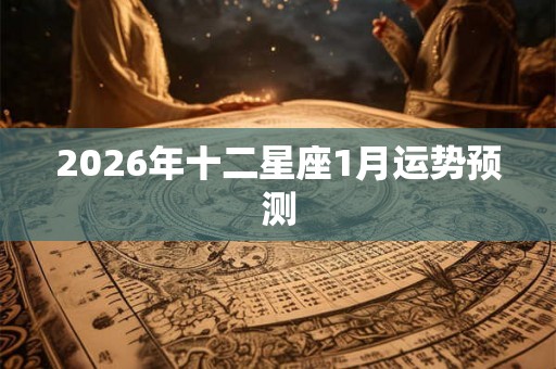 2026年十二星座1月运势预测