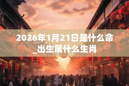 2026年1月21日是什么命_出生属什么生肖