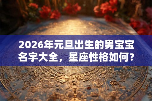 2026年元旦出生的男宝宝名字大全，星座性格如何？